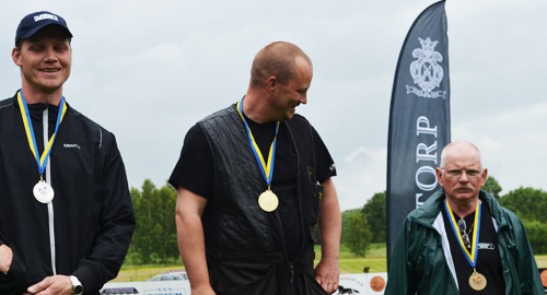 Fr vä: Deltagare i öppen klass: Daniel Drottz, Tommy Andersson och Carl-Otto Dahlen.